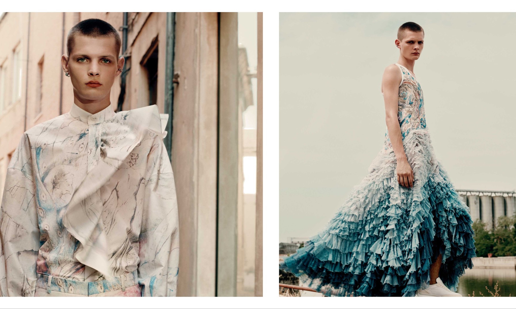 Alexander McQueen transforms bleakness into beauty for its SS22 menswear